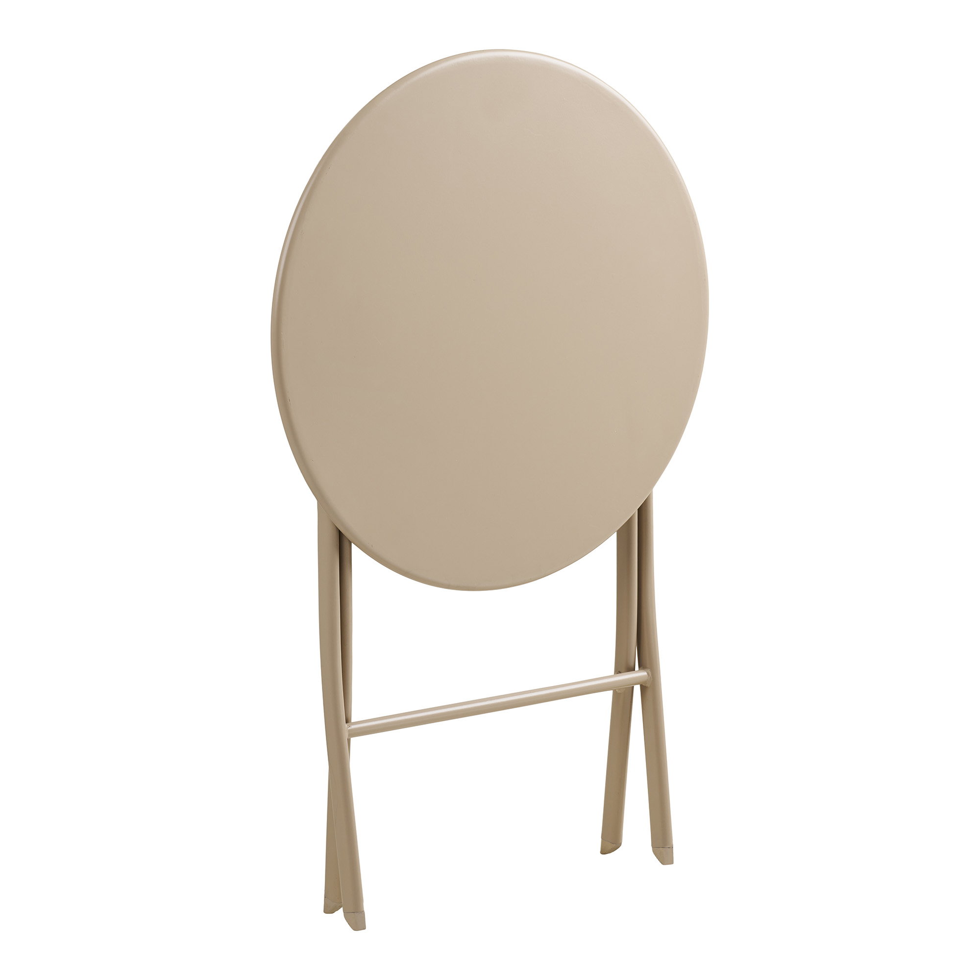 Arcas Cafésæt, 2 stole og 1 bord, polyester/stål, taupe - Billede 5