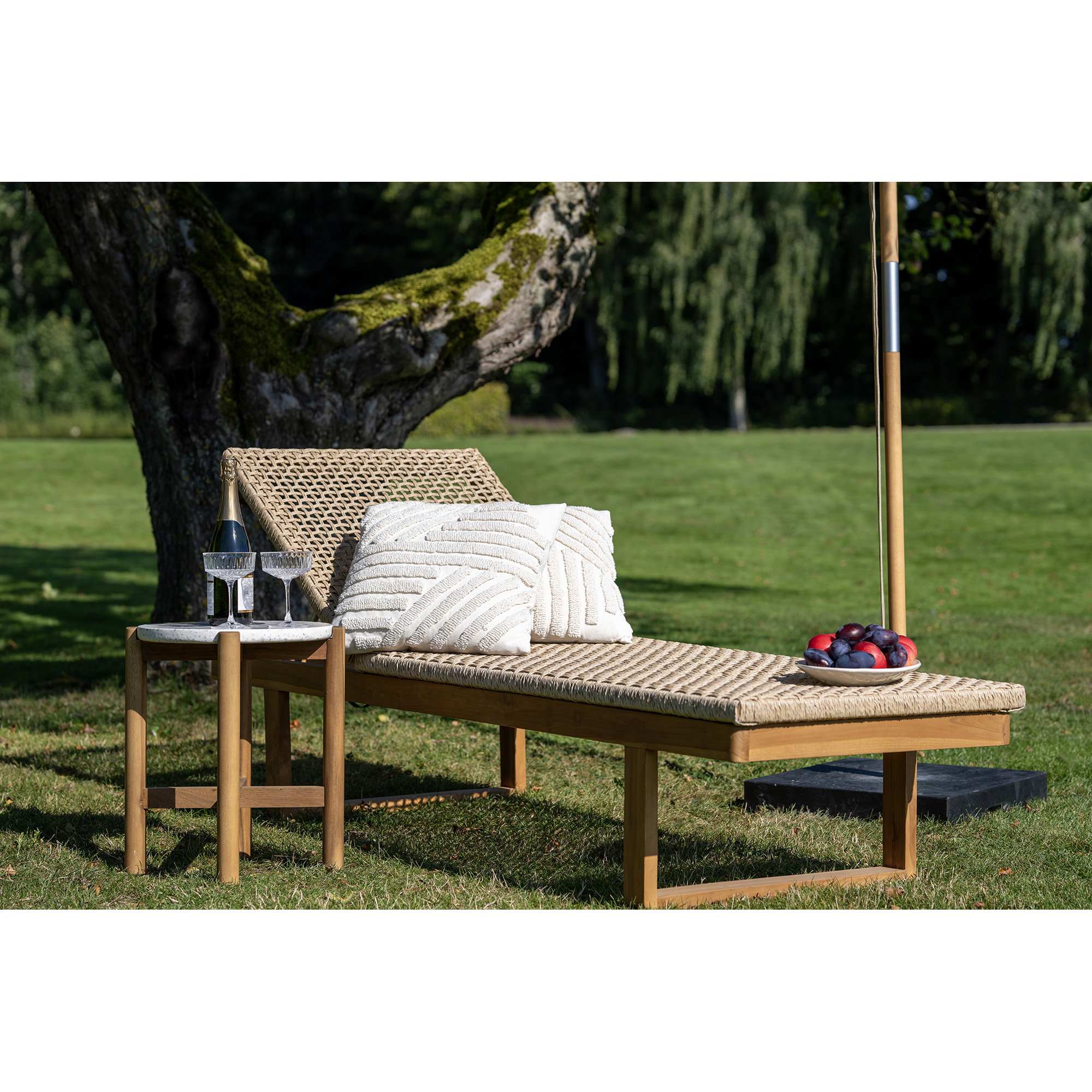 Derby Solseng, teak/polyrattan, natur - Billede 6