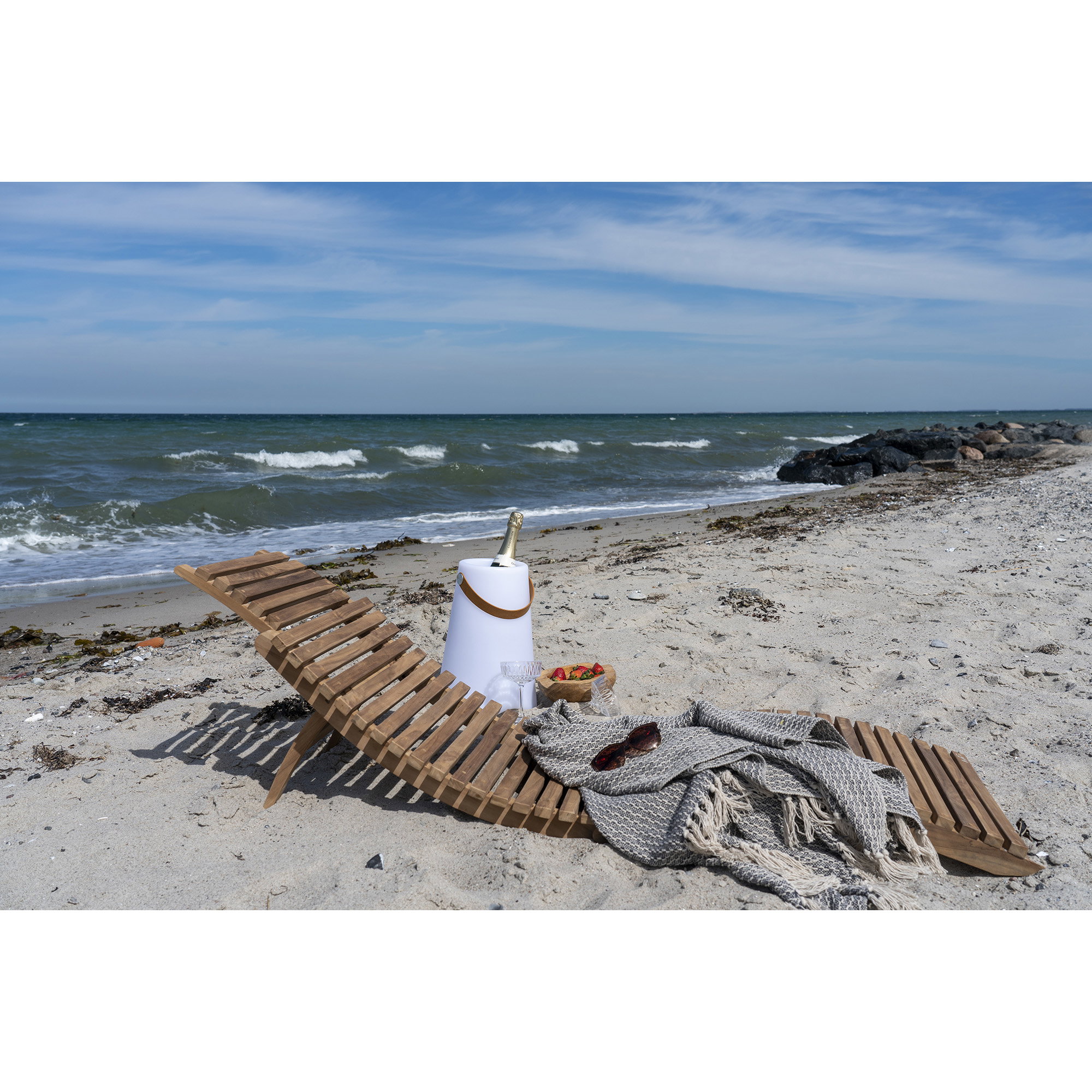 Arrieta Liggestol, teak, natur - Billede 7
