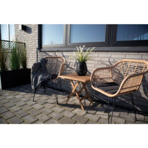 Bilbao Sidebord, teak, natur, 50x50x50 cm - Billede 7