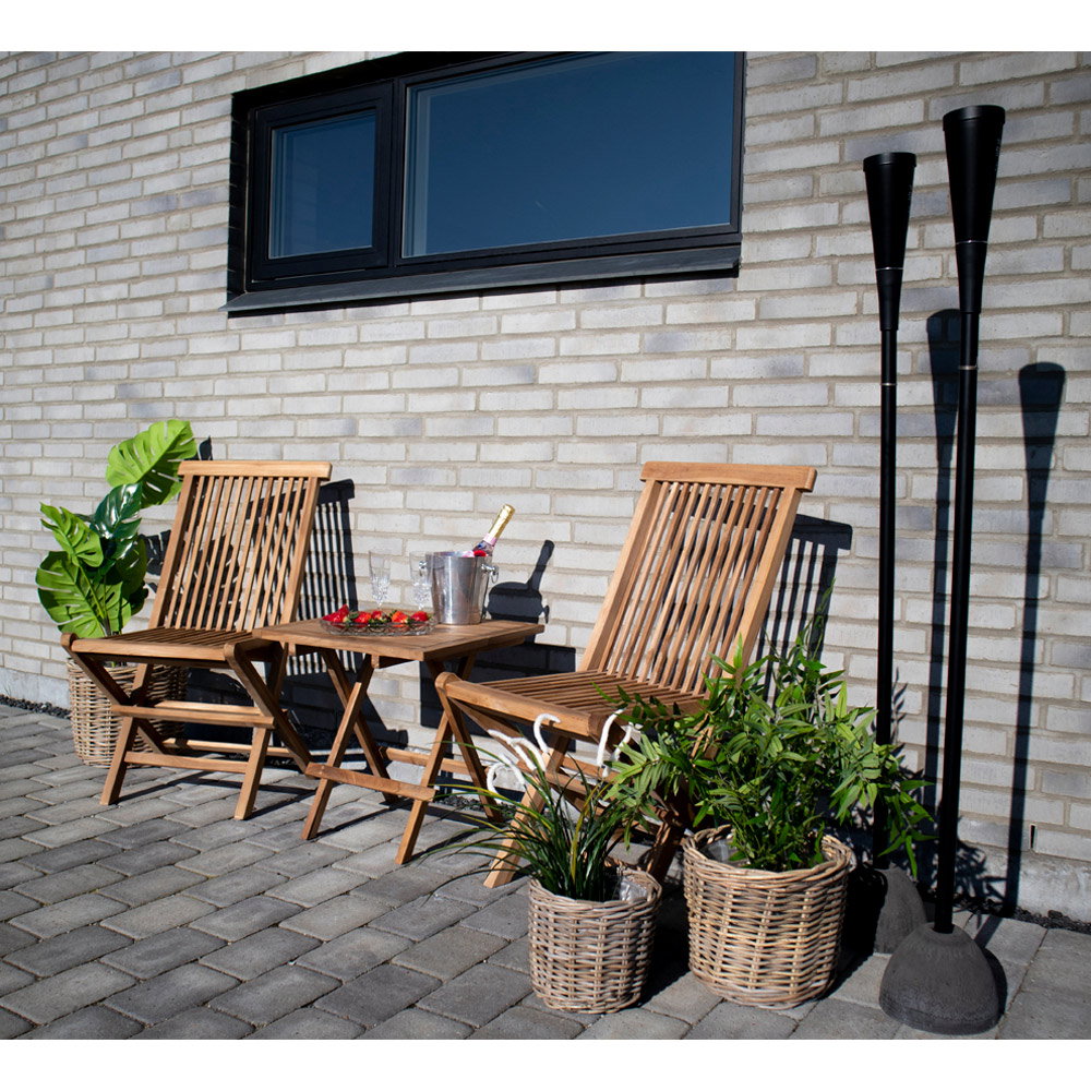 Bilbao Sidebord, teak, natur, 50x50x50 cm - Billede 8