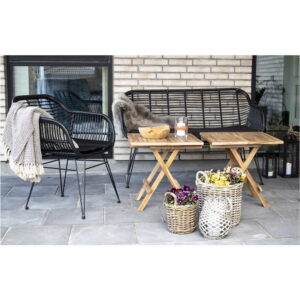 Bilbao Sidebord, teak, natur, 50x50x50 cm - Billede 9
