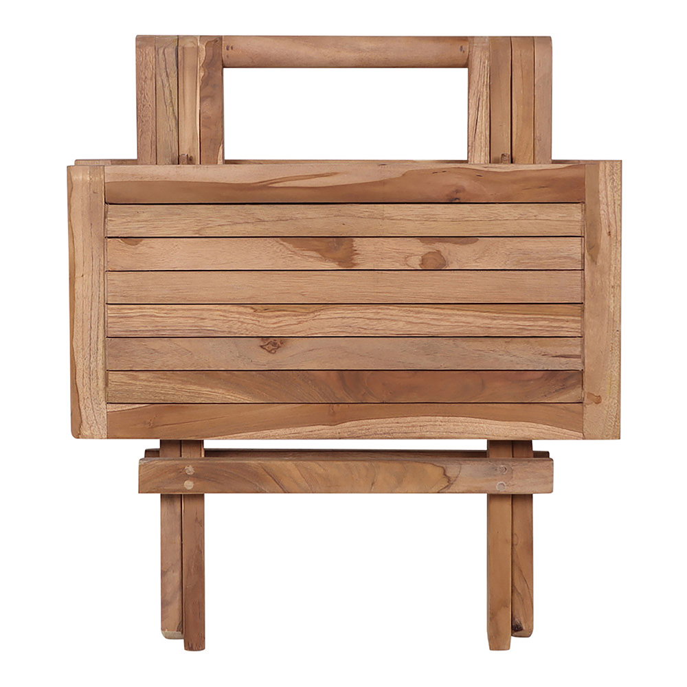 Bilbao Sidebord, teak, natur, 50x50x50 cm - Billede 5