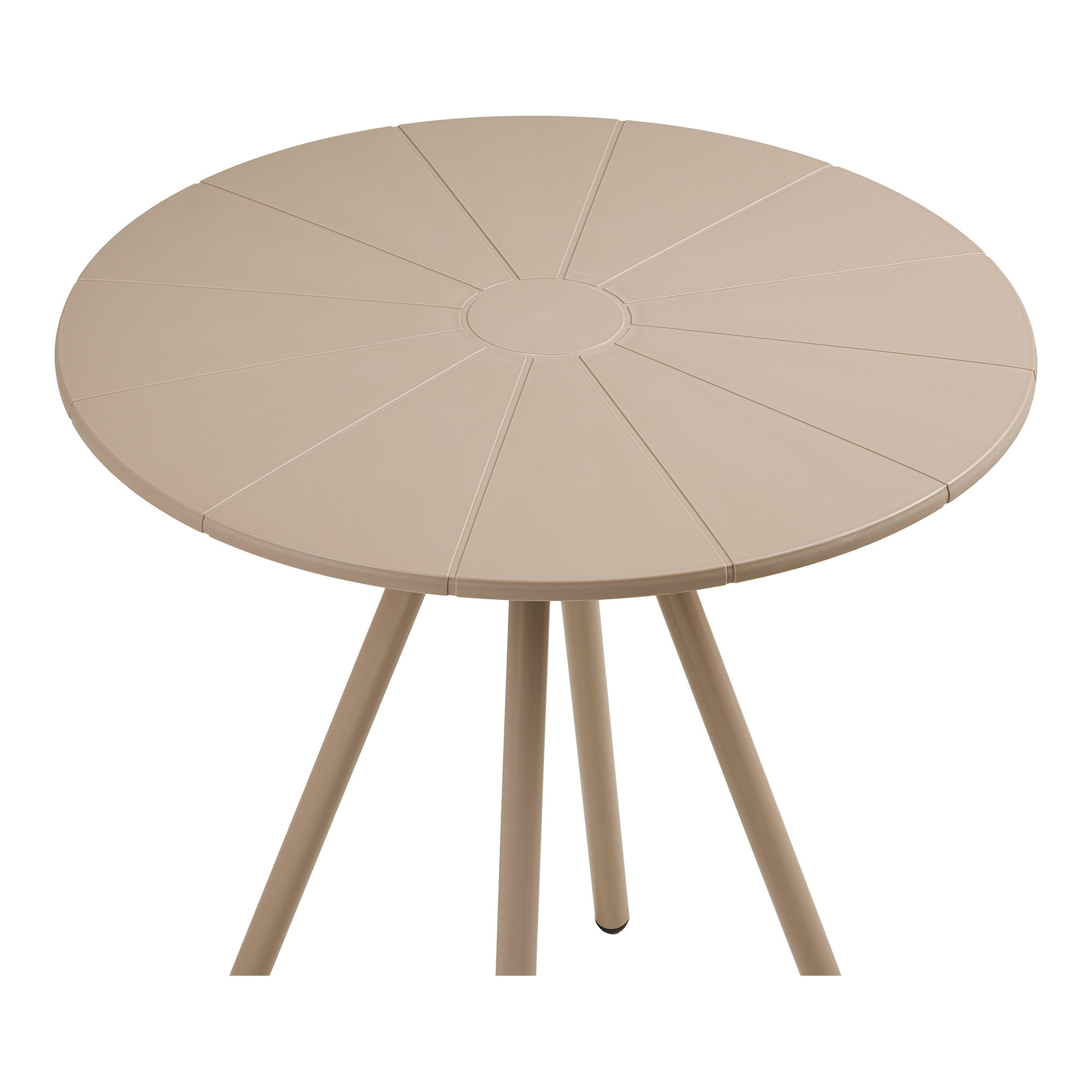 Barletta Cafébord, polypropylen/stål, taupe, ø70x73,5 cm - Billede 3