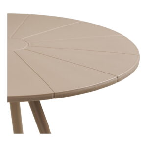 Barletta Cafébord, polypropylen/stål, taupe, ø70x73,5 cm - Billede 4