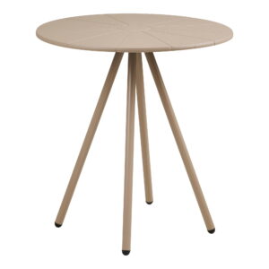 Barletta Cafébord, polypropylen/stål, taupe, ø70x73,5 cm