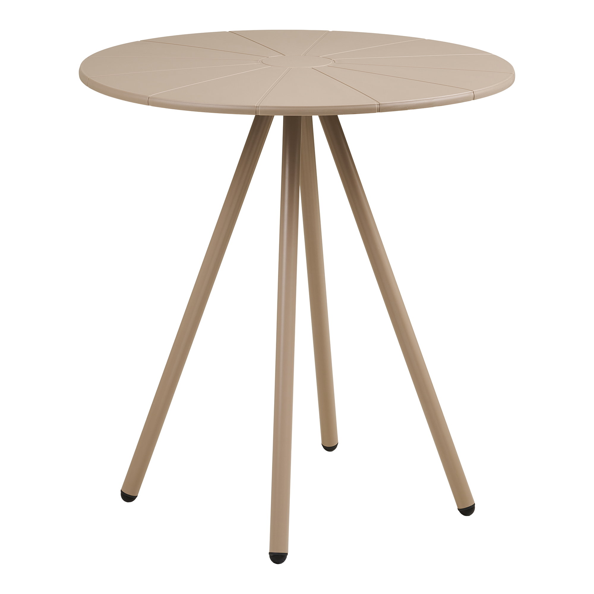 Barletta Cafébord, polypropylen/stål, taupe, ø70x73,5 cm
