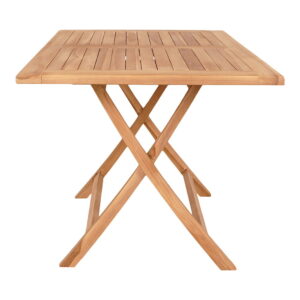 Oviedo Spisebord, teak, natur, 120x80x75 cm - Billede 3