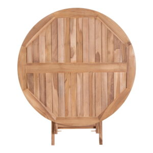 Oviedo Spisebord, teak, natur, ø100x75 cm - Billede 4