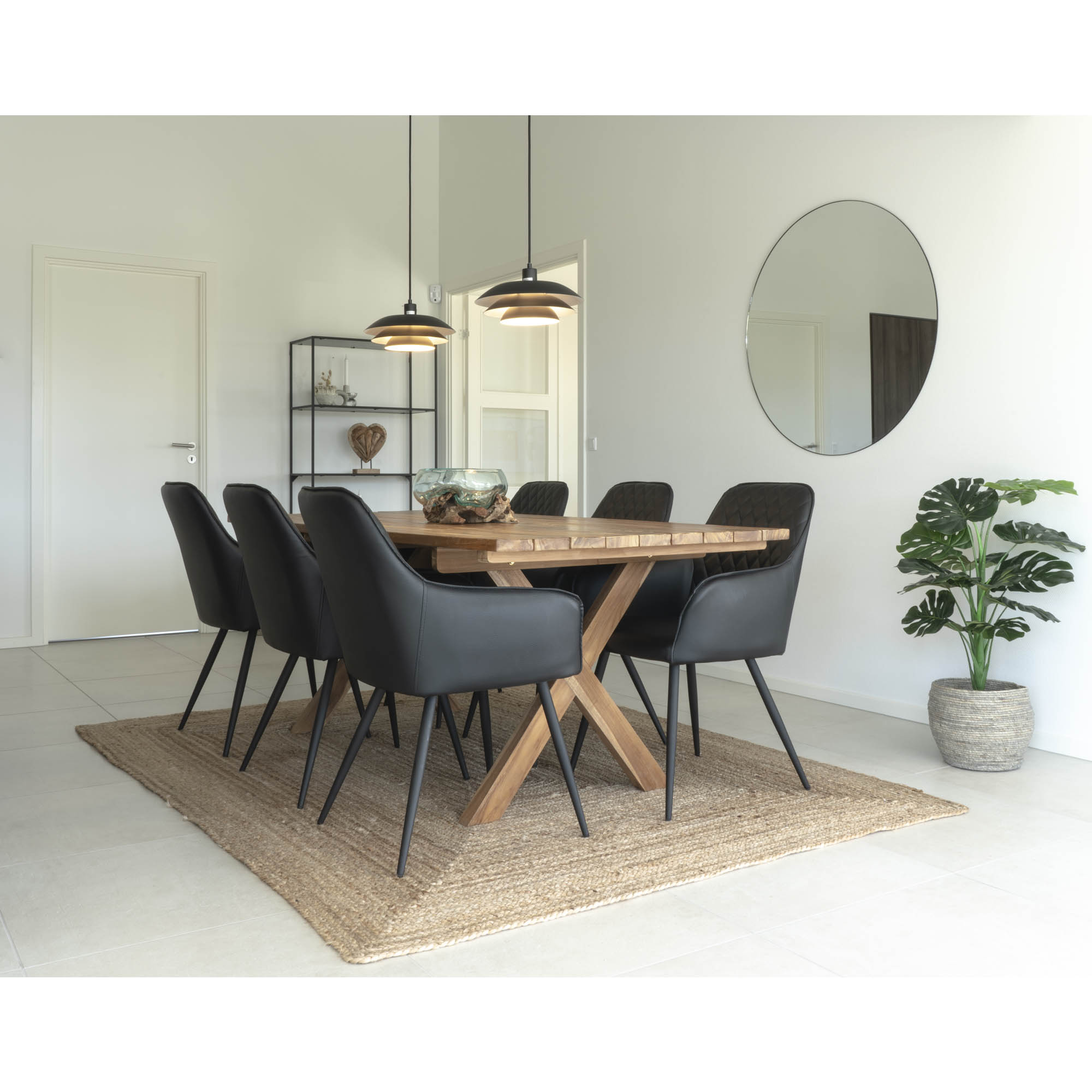 Murcia Spisebord, teak, natur, 200x90x75 cm - Billede 7