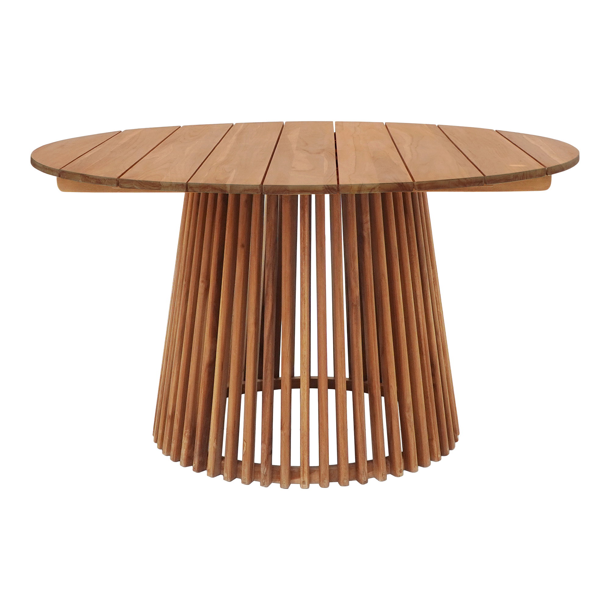 Lorca Spisebord, teak, natur, ø120x75 cm