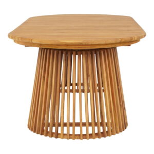 Berja Spisebord, teak, natur, 90x200x75 cm - Billede 3