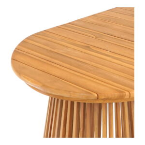 Berja Spisebord, teak, natur, 90x200x75 cm - Billede 4
