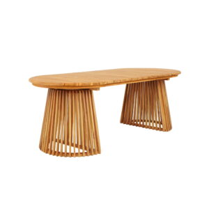 Berja Spisebord, teak, natur, 90x200x75 cm