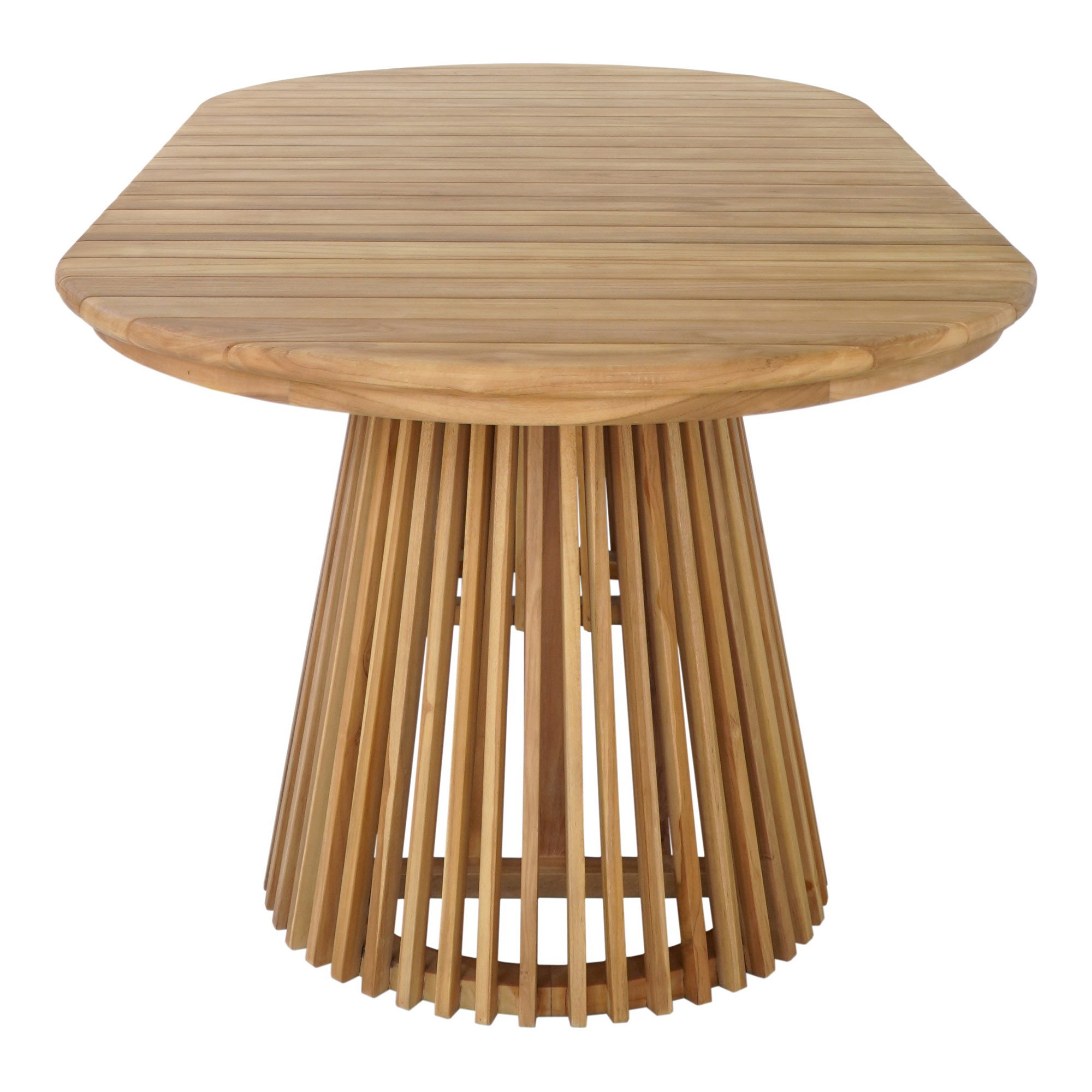 Berja Spisebord, teak, natur, 100x200x75 cm - Billede 3