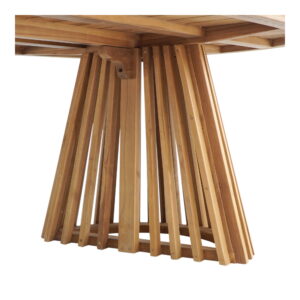Berja Spisebord, teak, natur, 100x200x75 cm - Billede 5