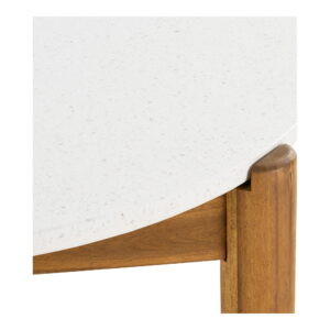 Terracina Spisebord, akacie/terrazzo, hvid/natur, 95x210x76 cm - Billede 4