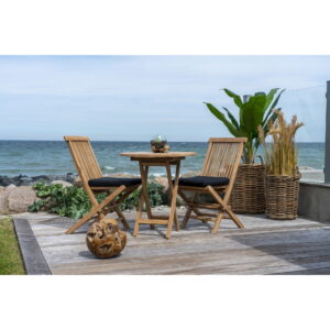 Oviedo Cafébord i teaktræ, natur, ø70x75 cm - Billede 8