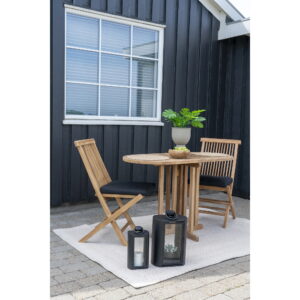 Huelva Cafébord, teak, natur, 120x60x75 cm - Billede 4