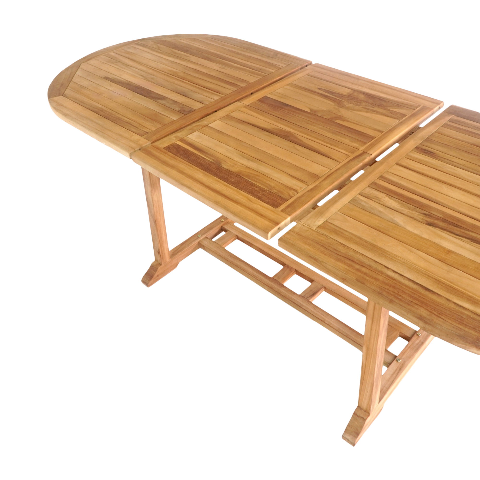 Salamanca Udtræksspisebord i teaktræ, natur, 90x180/240x75 cm - Billede 3