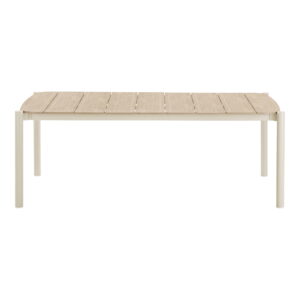 Alternative view of Abela Spisebord, aluminium/nonwood, sand/natur, 100x200x74 cm