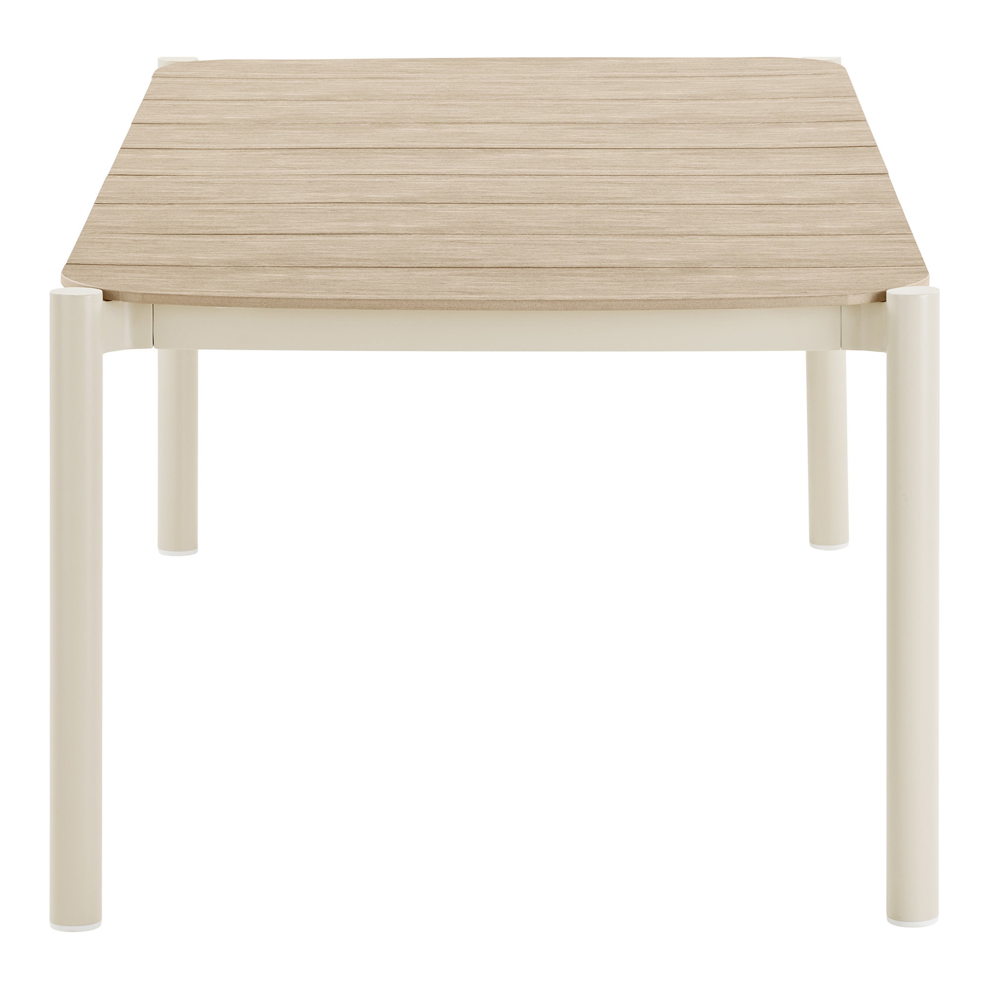 Abela Spisebord, aluminium/nonwood, sand/natur, 100x200x74 cm - Billede 3
