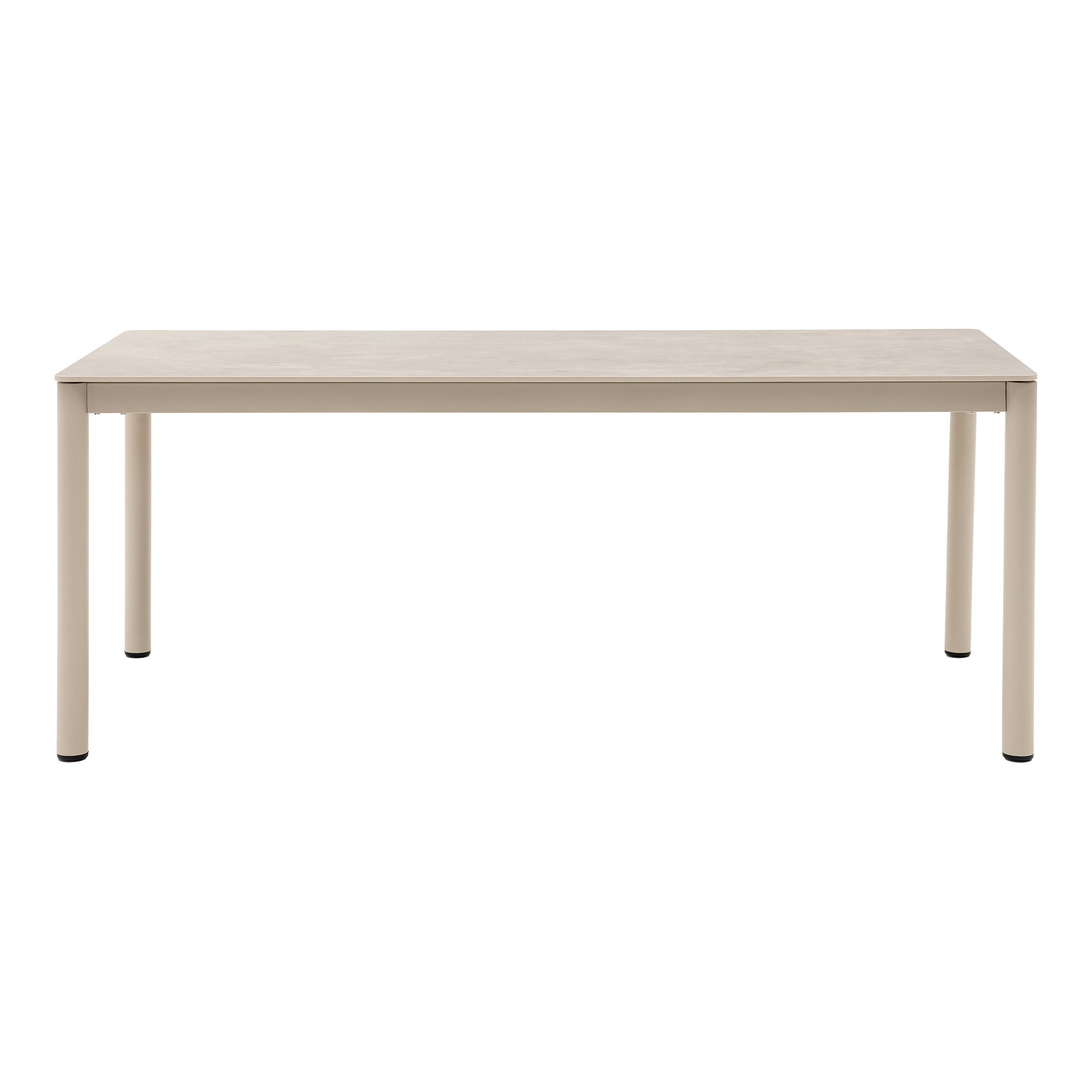 Alcudia Spisebord, aluminium/sintret sten, sand, 90x200x74 cm - Billede 2