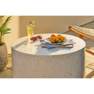 Bonn Sofabord, fiberclay, terrazzo look, ø70x40 cm - Billede 7