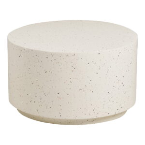 Bonn Sofabord, fiberclay, terrazzo look, ø70x40 cm