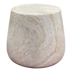 Bonn Hjørnebord, fiberclay, natur, ø47,5x41 cm