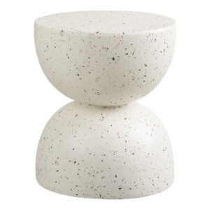 Alternative view of Bonita Hjørnebord, fiberclay, Terrazzo look, ø40x45