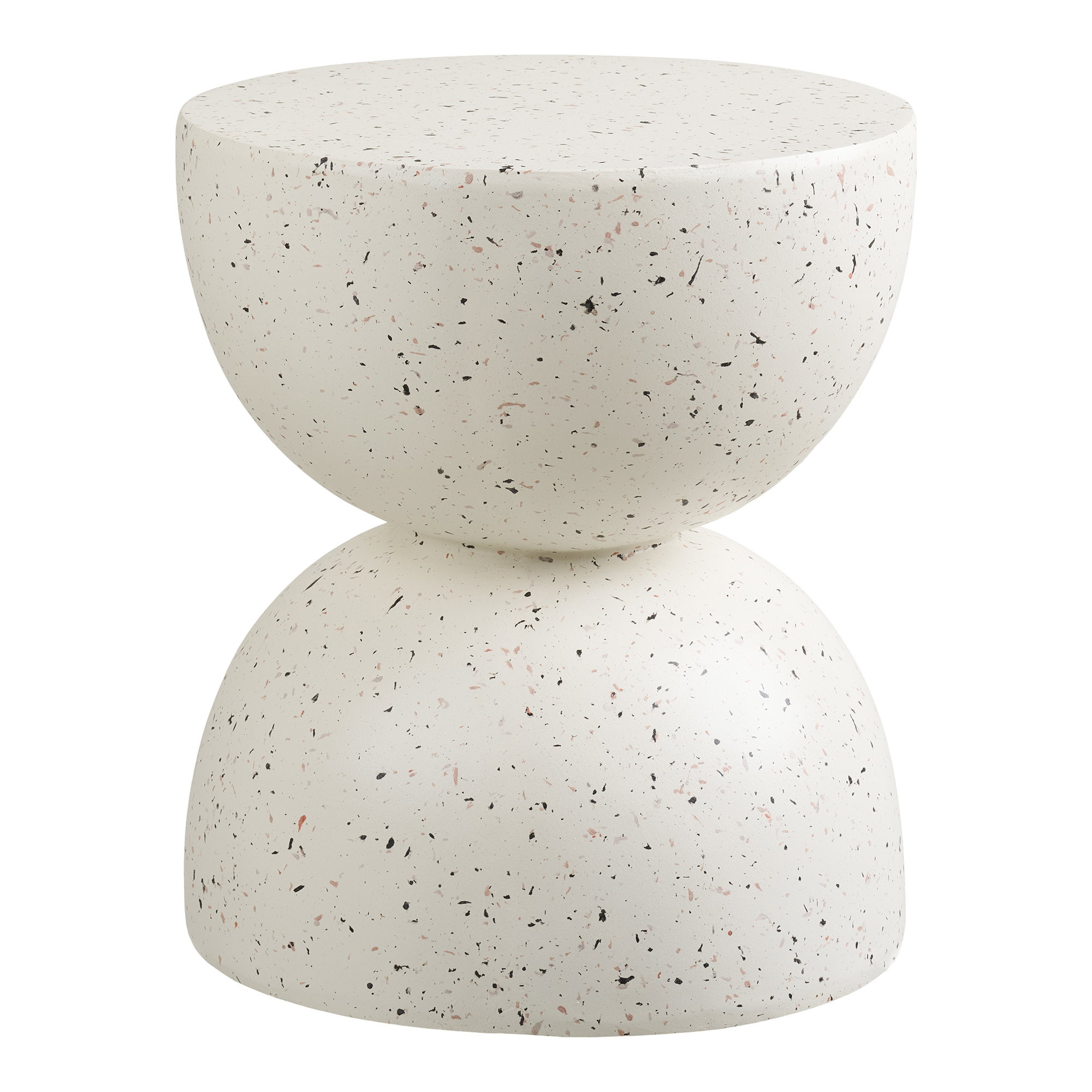 Bonita Hjørnebord, fiberclay, Terrazzo look, ø40x45 - Billede 2