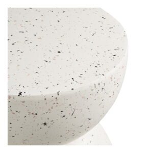 Bonita Hjørnebord, fiberclay, Terrazzo look, ø40x45 - Billede 3