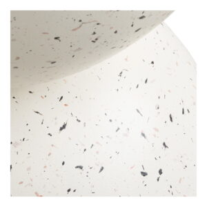 Bonita Hjørnebord, fiberclay, Terrazzo look, ø40x45 - Billede 4