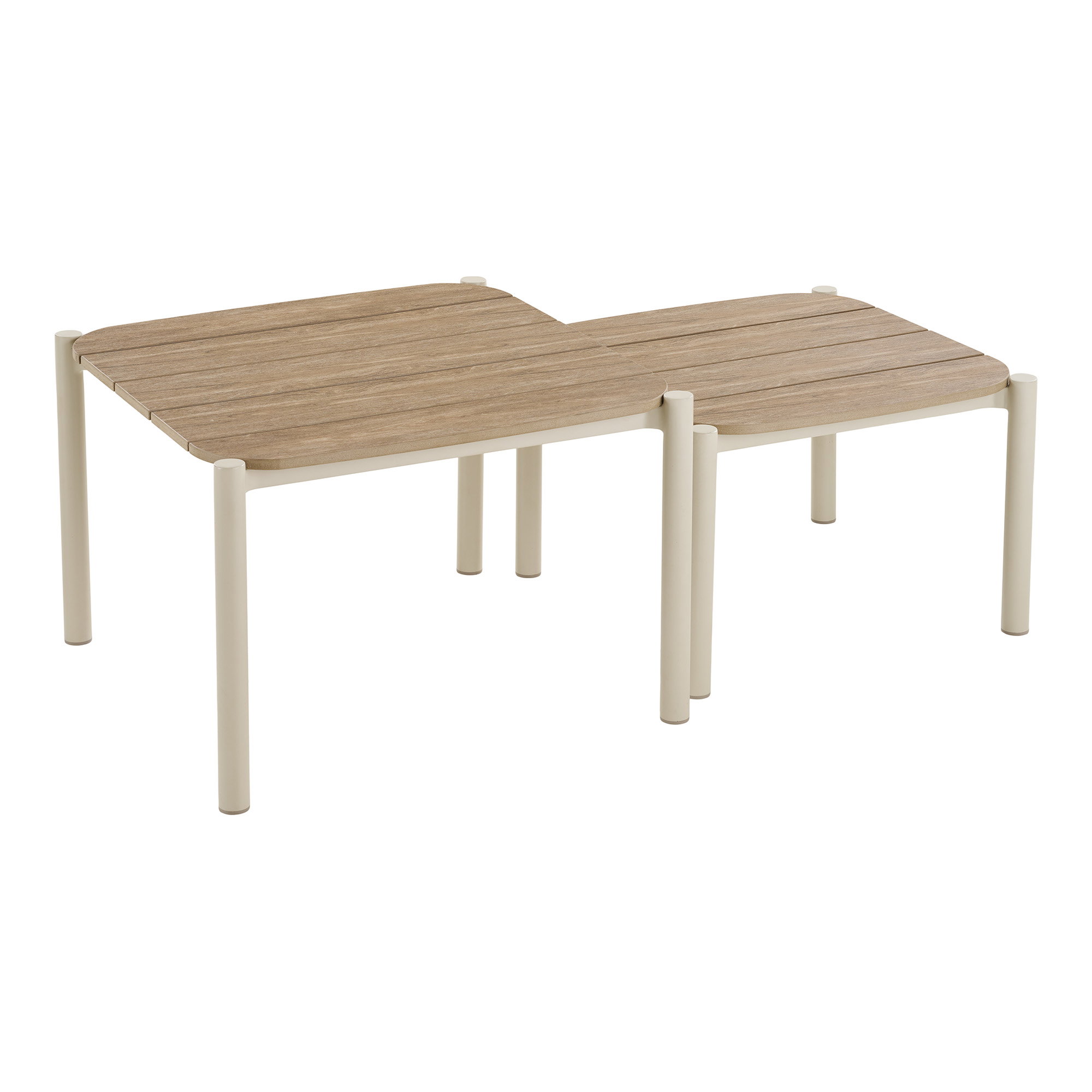 Abela Loungesæt, aluminium/nonwood/polyester/PE rattan, sand/natur, inkl. hynder - Billede 3