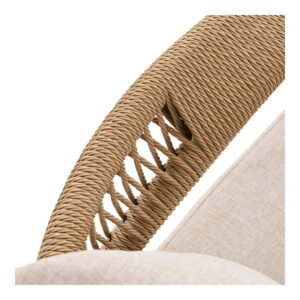 Abela Loungesæt, aluminium/nonwood/polyester/PE rattan, sand/natur, inkl. hynder - Billede 5