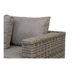Calvi Loungesæt, polyrattan, kubu grå, inkl. hynder - Billede 3