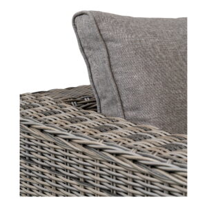 Calvi Loungesæt, polyrattan, kubu grå, inkl. hynder - Billede 5