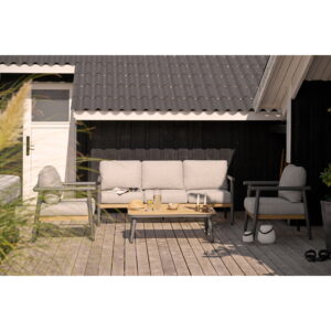 Comillas Loungesæt, aluminium, antracitgrå, inkl. hynder - Billede 3