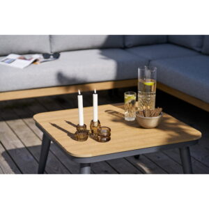 Comillas Hjørne Loungesæt, aluminium, antracitgrå, inkl. hynder - Billede 4