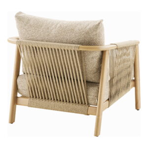 Fargo Loungesæt, aluminium, taupe/træ look, inkl.hynder - Billede 4