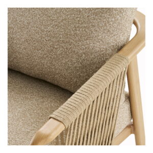 Fargo Loungesæt, aluminium, taupe/træ look, inkl.hynder - Billede 5