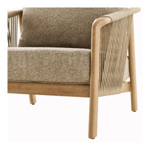 Fargo Loungesæt, aluminium, taupe/træ look, inkl.hynder - Billede 6