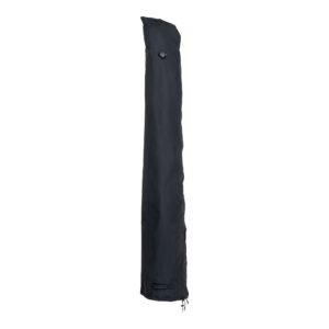 Luksus Overtræk til markedsparasol, 210g/m2 600D polyester PU behandlet, vandafvisende, sort