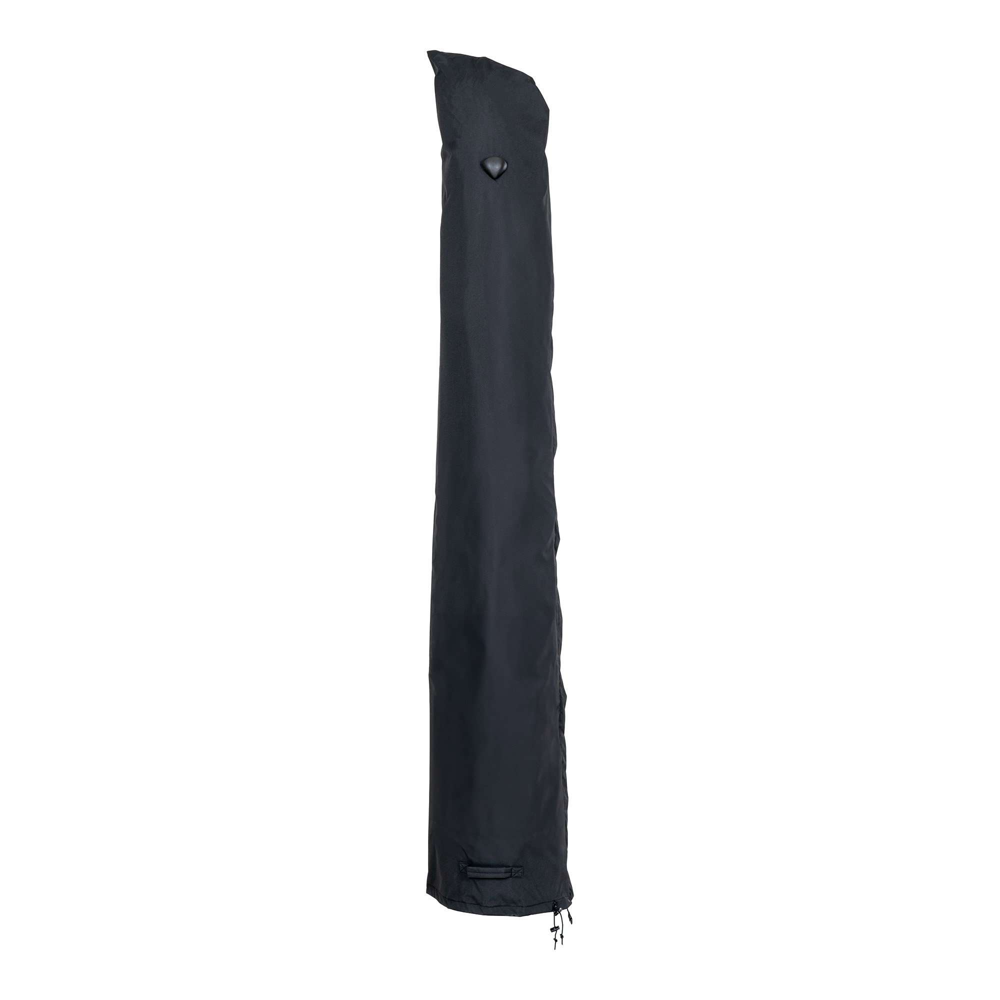 Luksus Overtræk til markedsparasol, 210g/m2 600D polyester PU behandlet, vandafvisende, sort