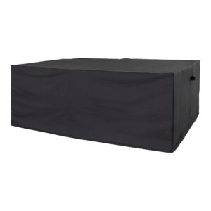 Luksus Overtræk til bord med 6 stole, 210g/m2 600D polyester PU behandlet, vandafvisende, sort