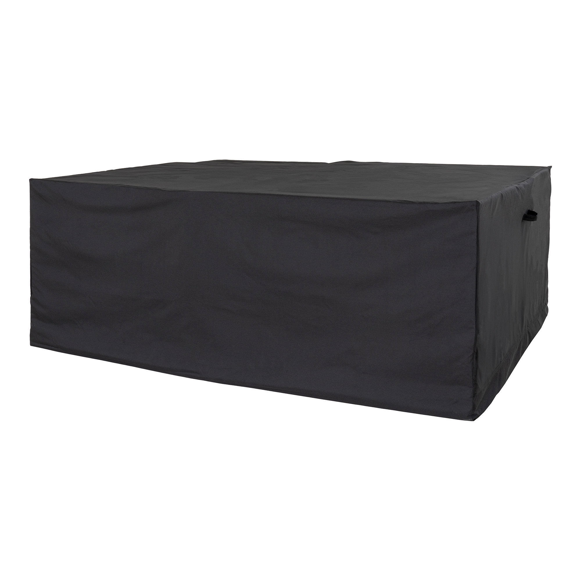 Luksus Overtræk til bord med 6 stole, 210g/m2 600D polyester PU behandlet, vandafvisende, sort