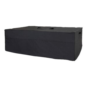 Luksus overtræk til lounge og sofasæt, 210g/m2 600D polyester PU behandlet, vandafvisende, sort