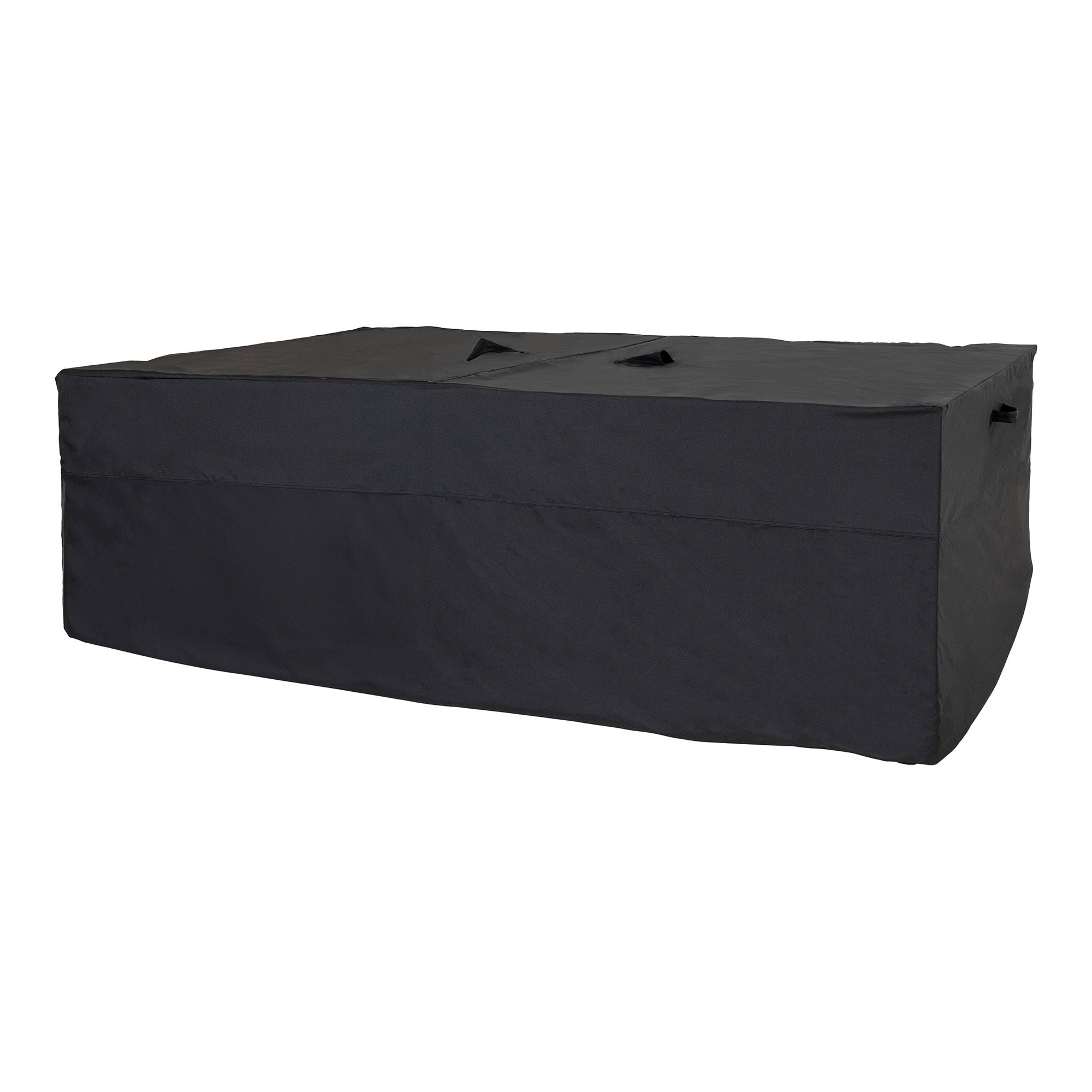 Luksus overtræk til lounge og sofasæt, 210g/m2 600D polyester PU behandlet, vandafvisende, sort