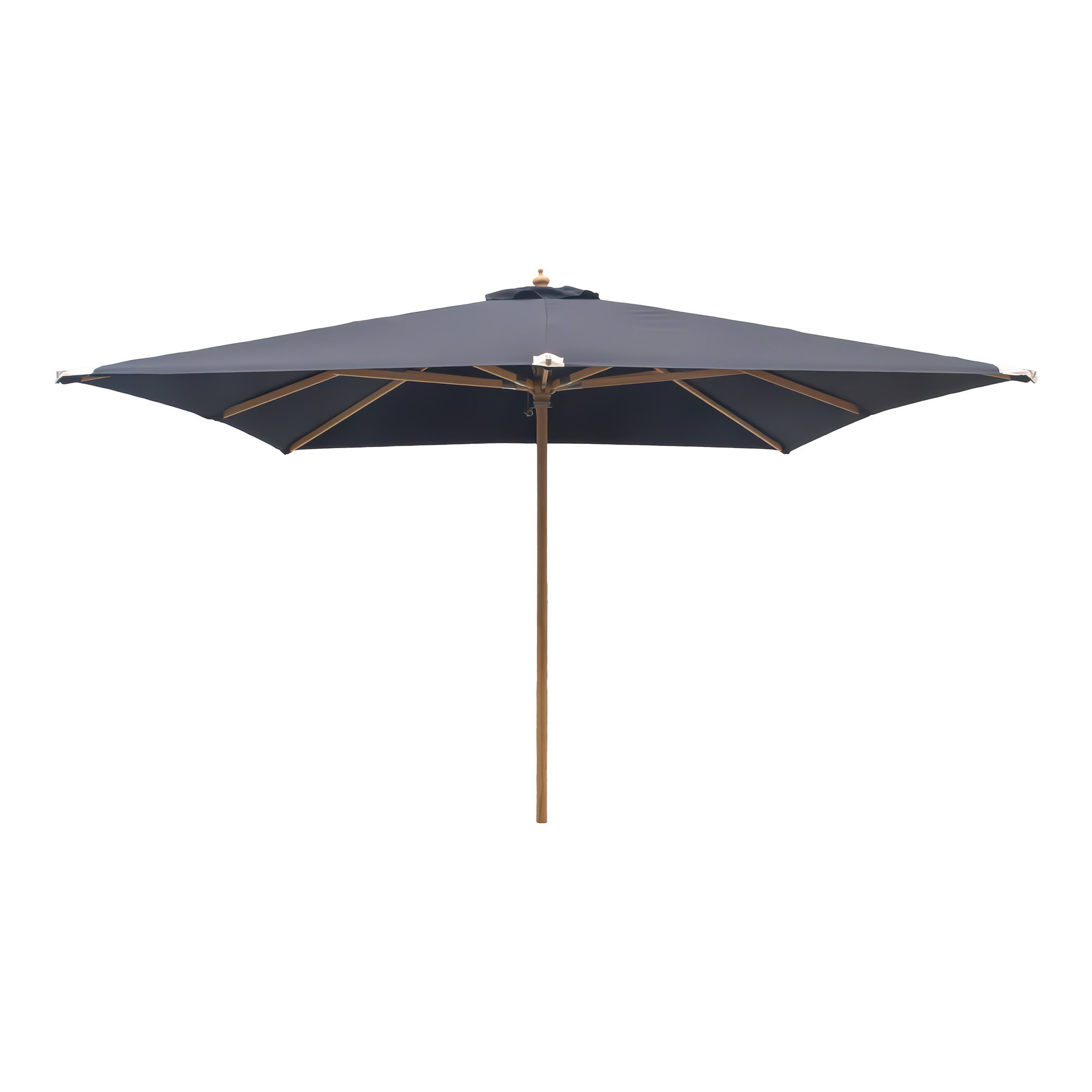 Orlando Parasol, træstok, sort, 300x300 cm